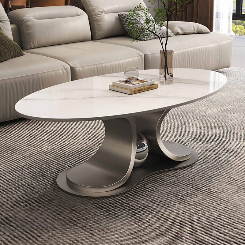 Table basse Luxury, Chrome chrome, H 15,7 po x L 47,2 po x l 23,6 po