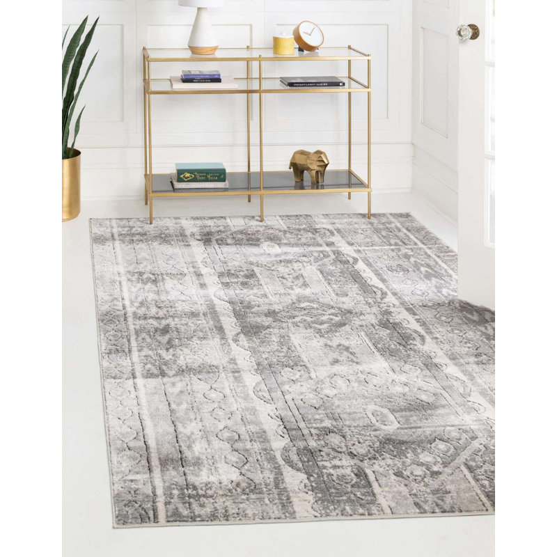 Geddis Ikat Indoor Rug, Rectangle 9' x 12'