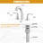 8 in. Widespread Double-Handle High-Arc Bathroom Faucet-105241235