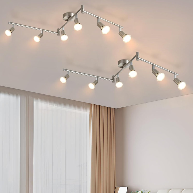 Charliyah 1-Light 110cm LED Integrated Spotlight, Brushed Nickel