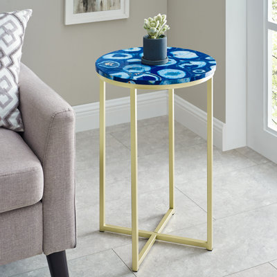 Table de bout avec pieds croisés Francis