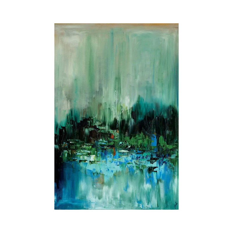 « Escape » par Shinji Legaspi, reproduction d’art, Pas de tapis, Toile tendue, H 12 po x l 8 po x P 0,75 po