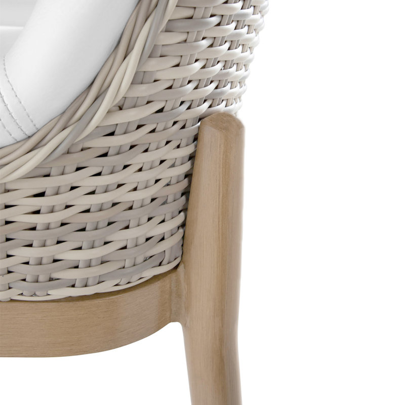 Palma Patio Dining Side Chair with Cushion