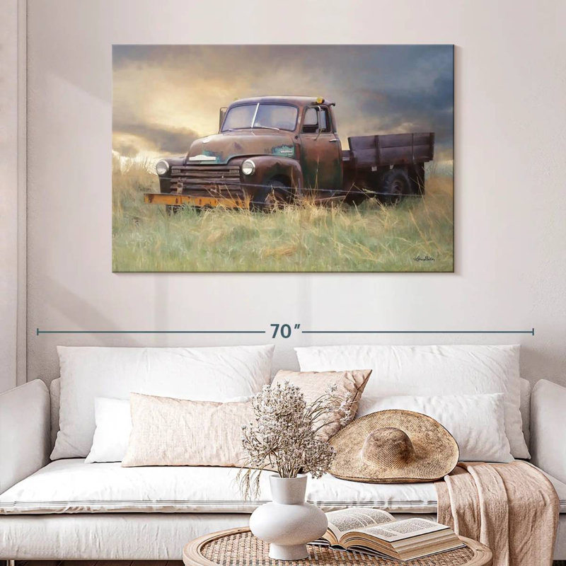 Mehar Rusty Chevy, 32" H x 48" W