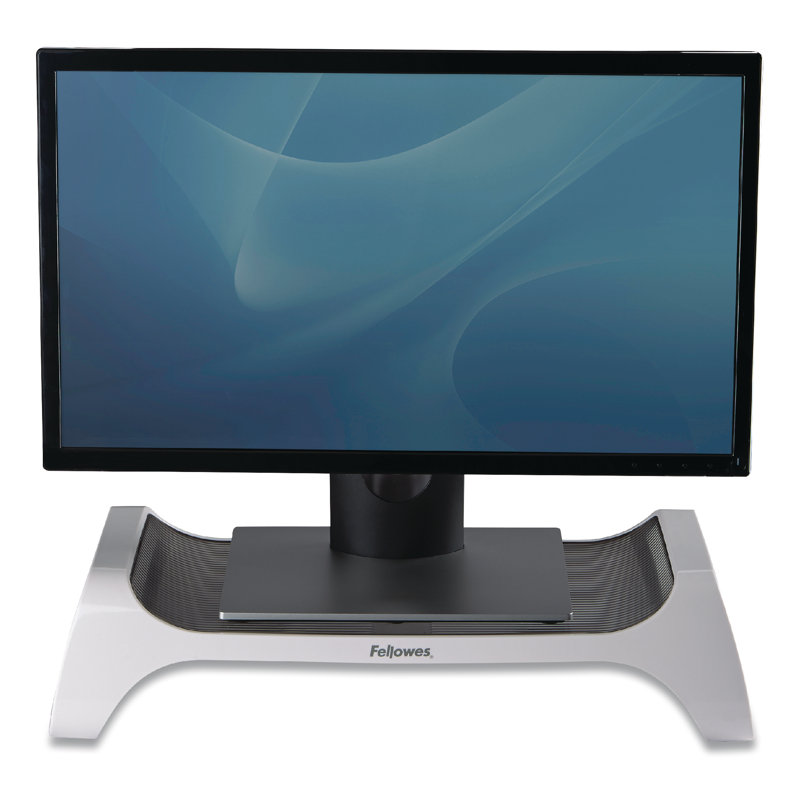 Fellowes® Single Screen Desktop Mount, White/Grey