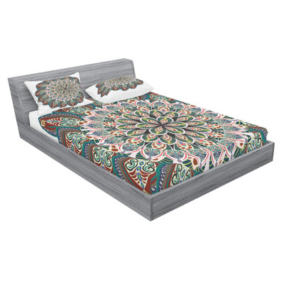 Ensemble de draps en microfibre damassé