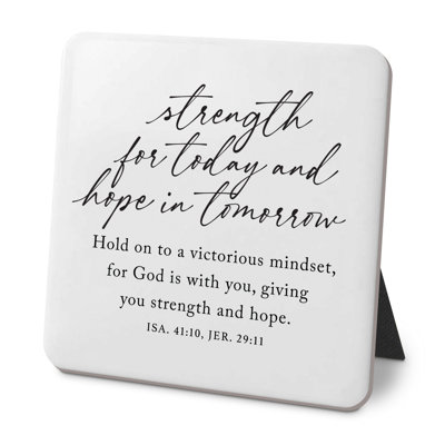 Plaque de bureau «Force Today Hope»