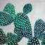 Opuntia Cactus, reproduction mat moderne encadrée pour la décoration intérieure