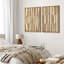 «Set Taupe Tones Modern Geometric Abstract», 2 pièces sur toile-98464614-98464615