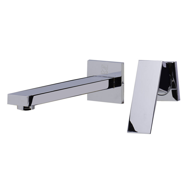 Wall-mounted bathroom faucet, Chrome poli