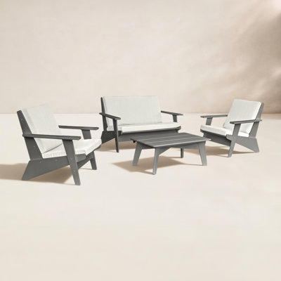 POLYWOOD® Riviera 4-Person Patio Seating Group