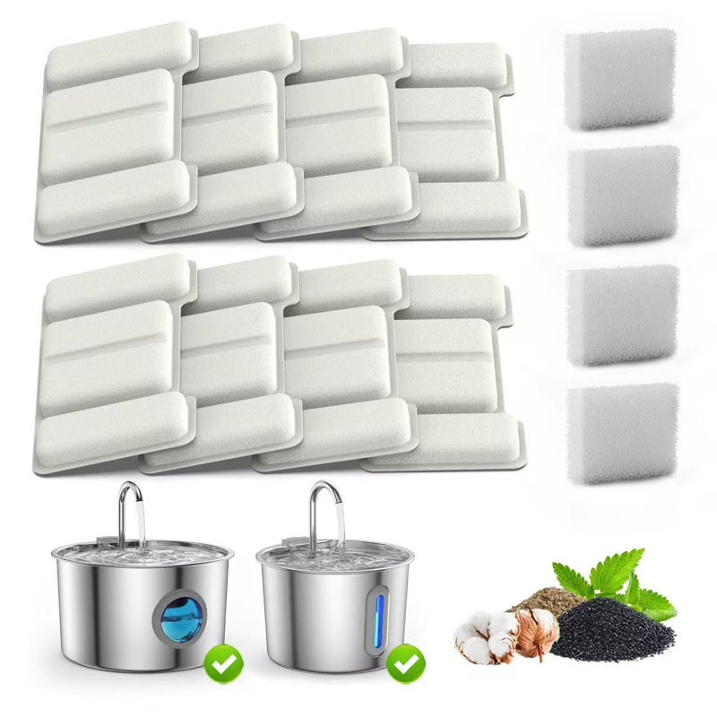 Accessoires pour distributeur d'eau, élément filtrant * 8 + coton filtrant * 4