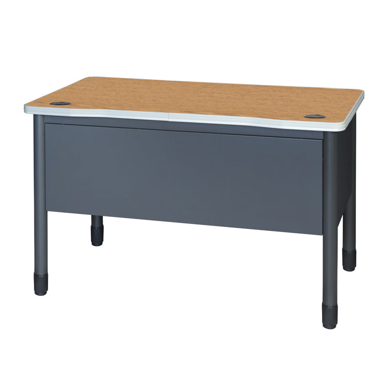 Table ou bureau de formation en acier Regency Mesa 48 po x 30 po - chêne moyen