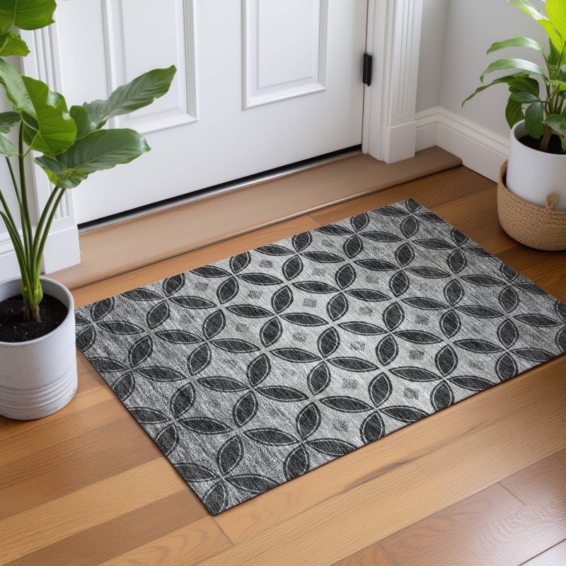 Machine Washable Indoor/Outdoor Chantille ACN2423 Geometric Rug, Rectangle 1'8" x 2'6"