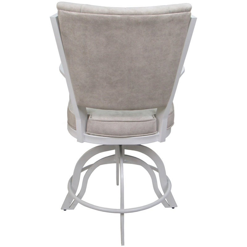 Tabourets de comptoir en métal Custom, Blanc, Stuc Outlier, Tabouret de comptoir (siège d'une hauteur de 26 p