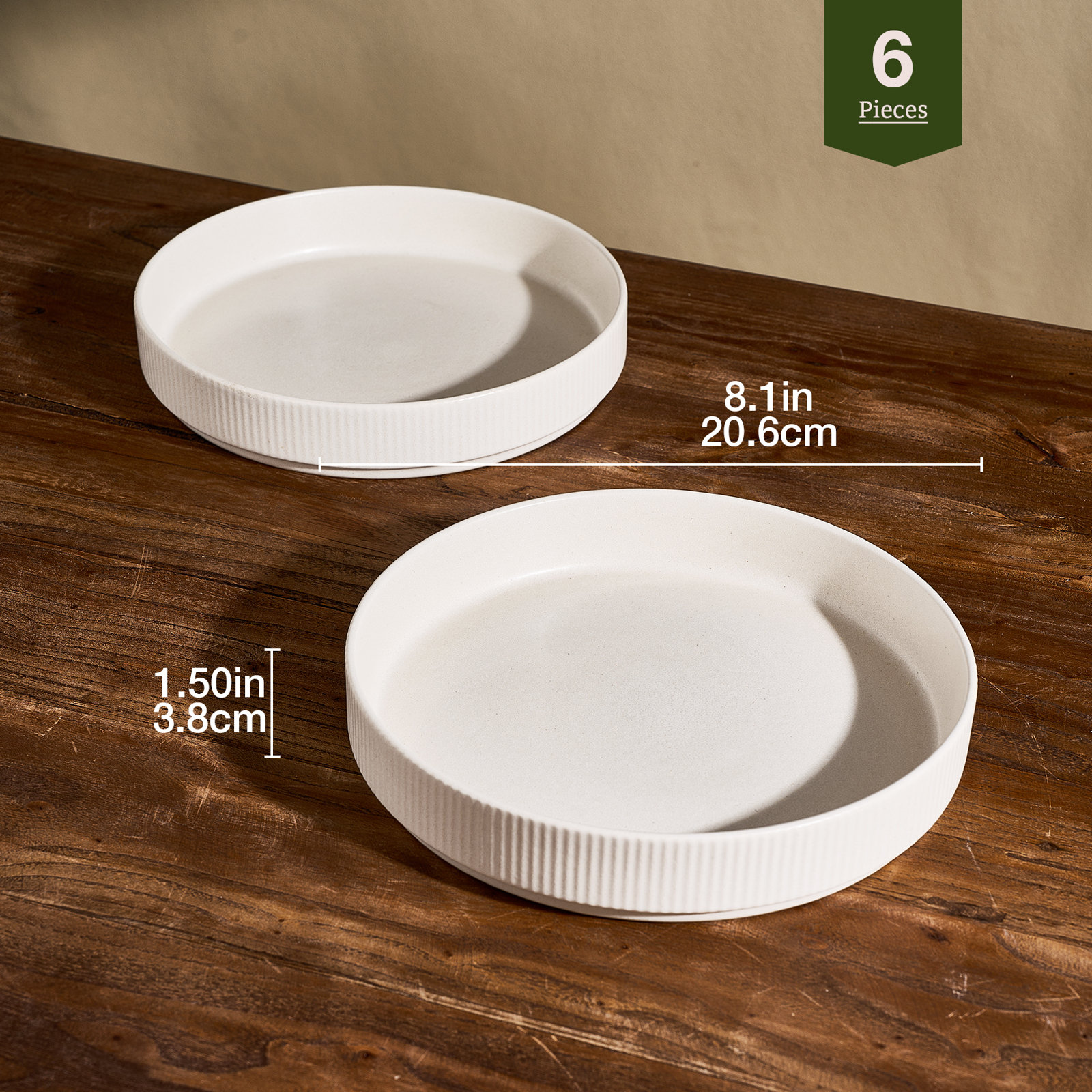 Stoneware Pasta Bowl, Matte White