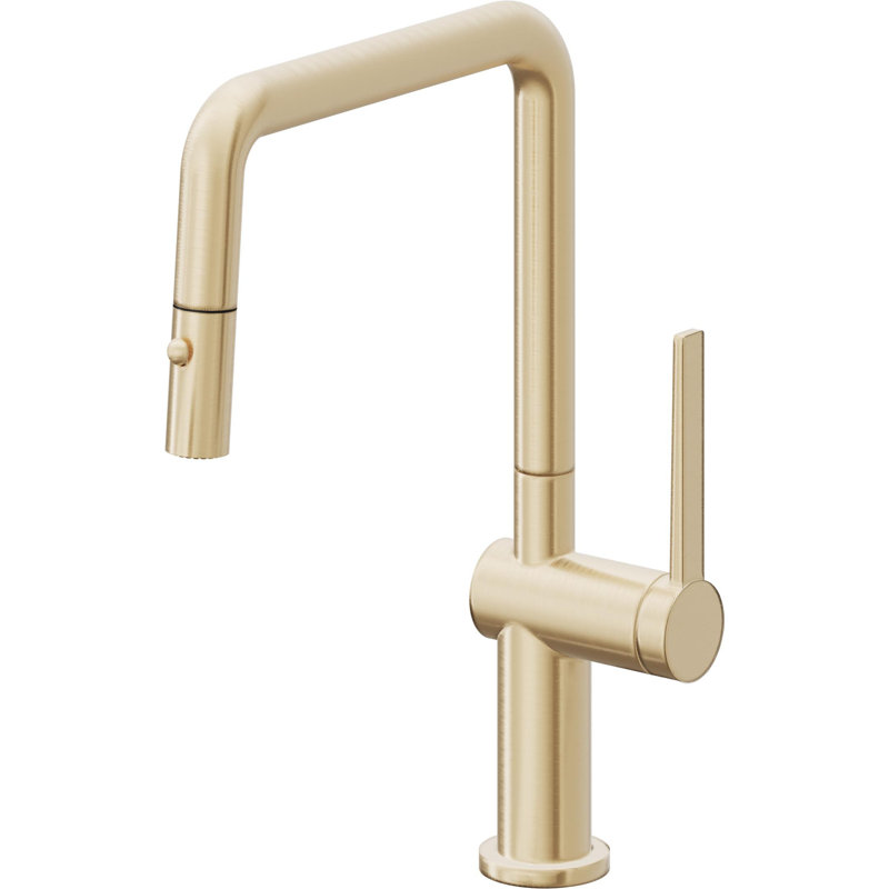 La Spezia Kitchen Faucet, Satin Brass