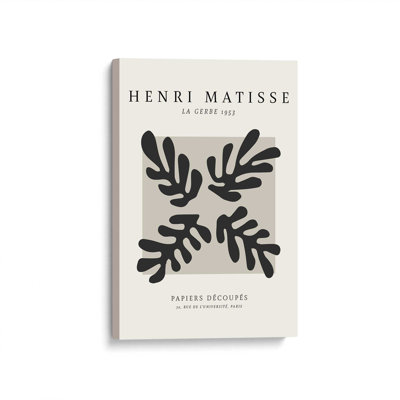 La Gerbe in Black Matisse Poster