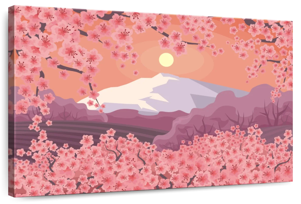 Lark Manor™ Harnek Japan Cherry Blossom Landscape | Wayfair