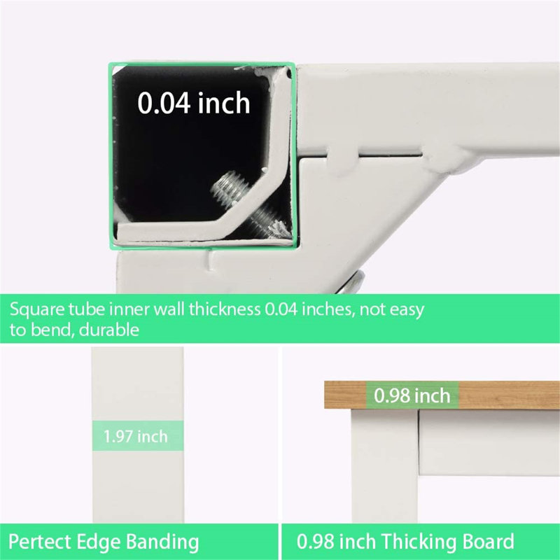 Accent rectangulaire, H 29,02 po x l 47,01 po x P 24,02 po, Naturel