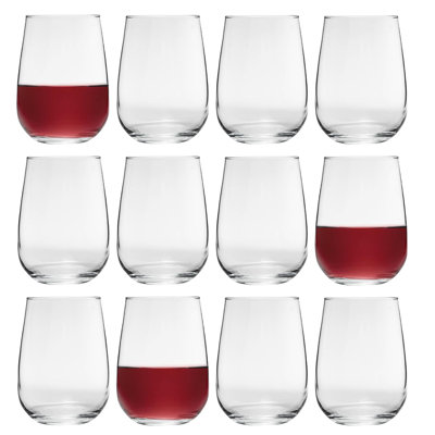 590 ml Stemless Wine Glass Set