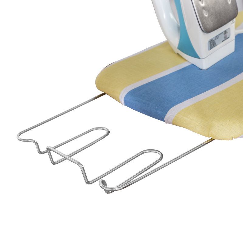 Sunny Yellow-Orange Metal Freestanding Ironing Board with Iron Rest