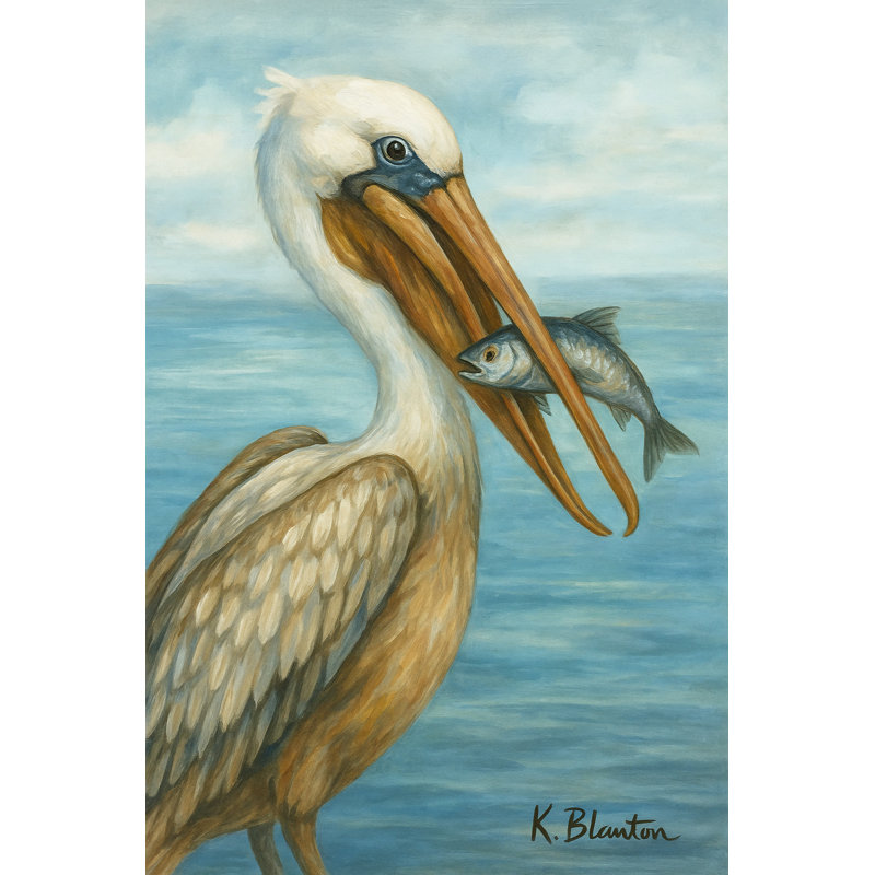 Art mural sur toile Coastal Pelican