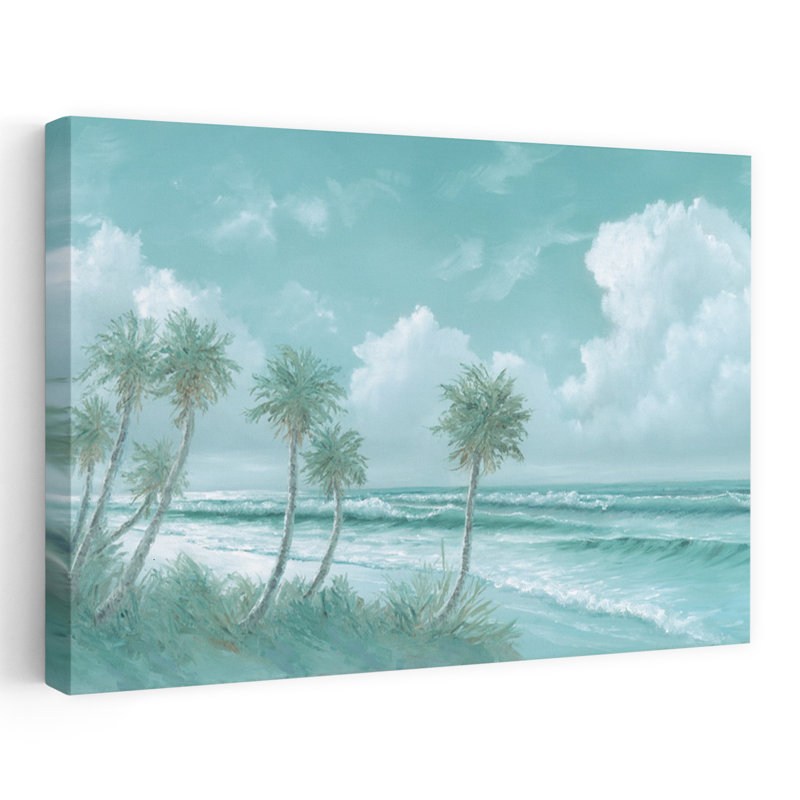 Eleven Palms - Paysage côtier, art océanique, H 16 po x l 24 po