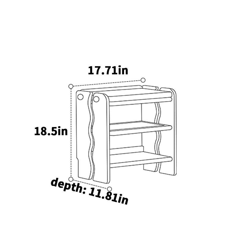 6 Pair Solid Wood Shoe Storage Bench