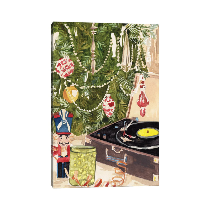 Home Sweet Christmas I - reproduction d'art sur toile tendue, Toile tendue, Ne s’applique pas, H 18 po x l 12 po