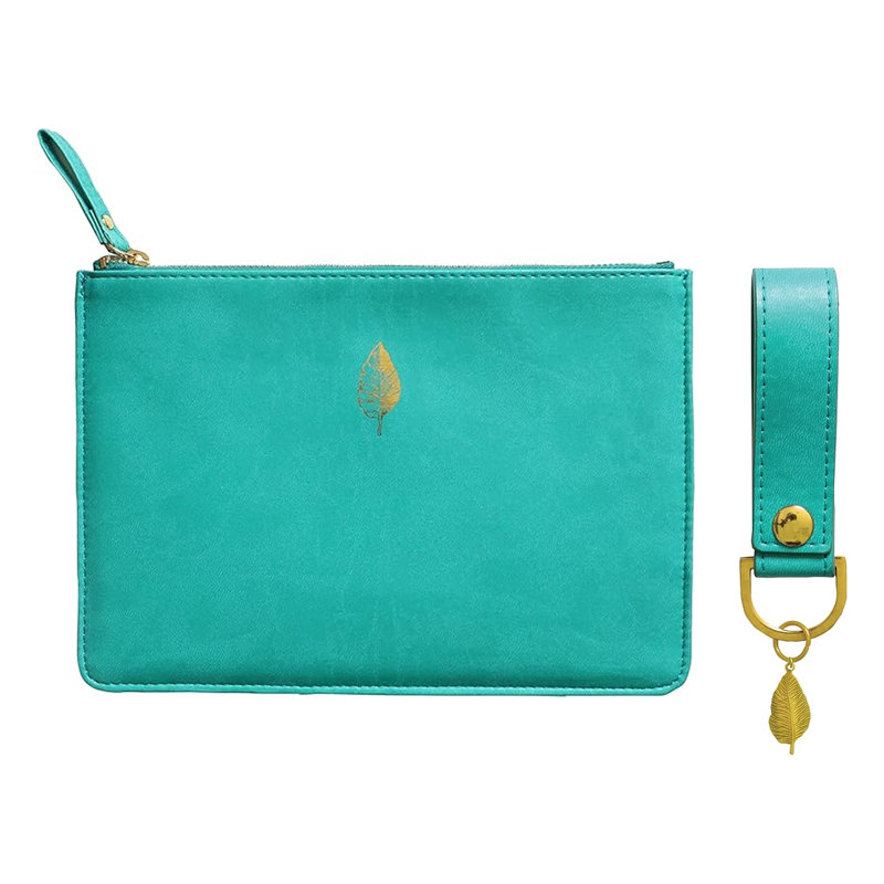  Sky + Miller Leaf Bag & Keyring Set - Teal