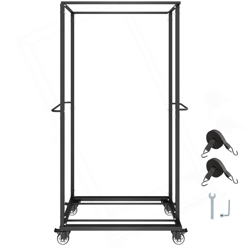 Chariot pour 60 chaises à roulettes pliantes / roues verrouillables