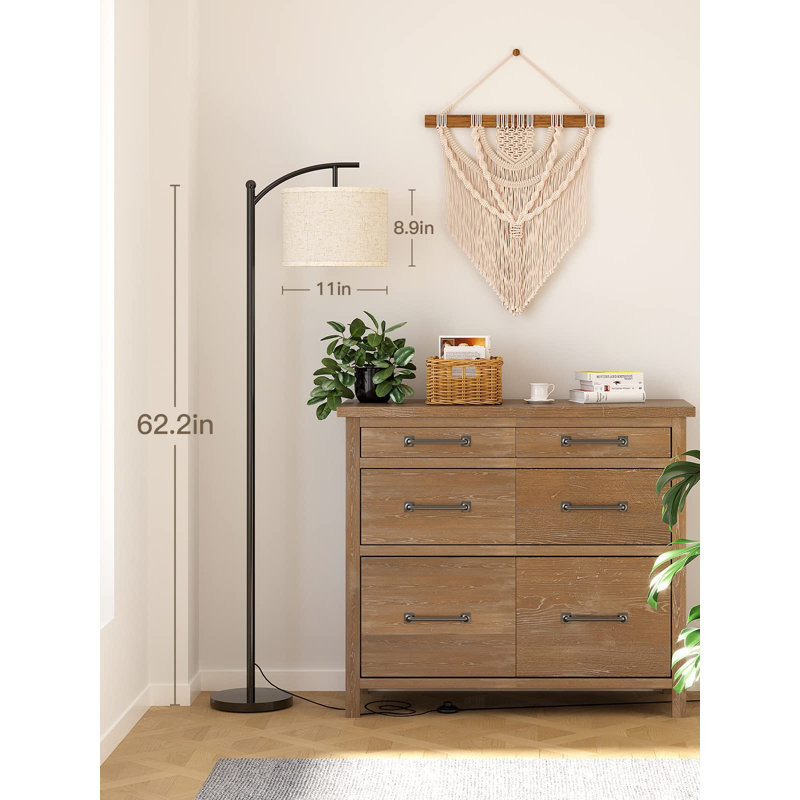 Lampe sur pied traditionnelle 62,2 po Clydell