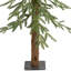 Arbre de Noël artificiel alpin moyen pré-éclairé - lumières DEL claires-106854058