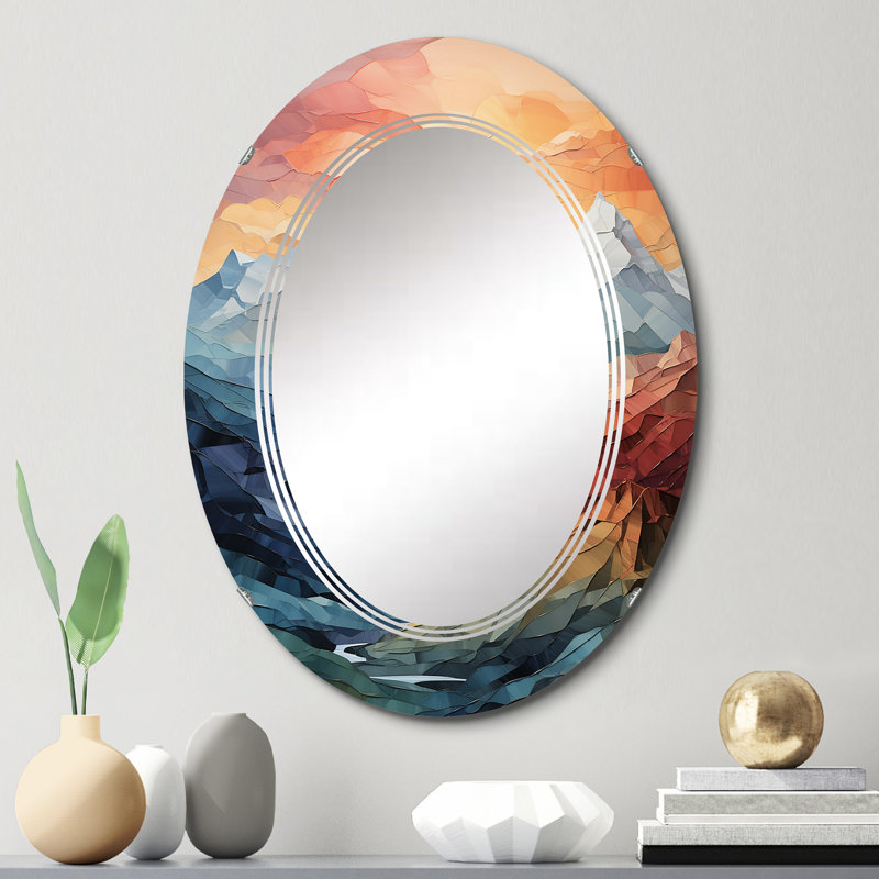 Cebalrai - Miroir mural Cottage ovale, 30 po x 20 po