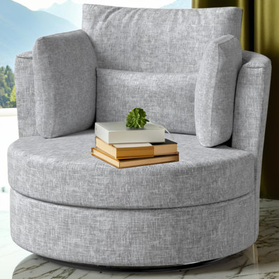 Fauteuil d'appoint pivotant Chenille