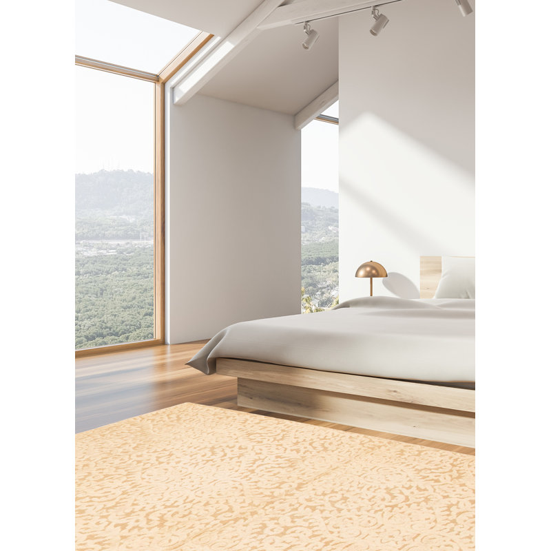 Tapis crème noué à la main