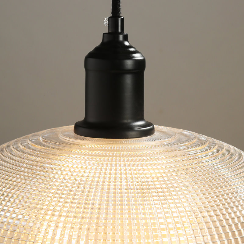 1-light Dimmable Crystal Dome Pendant