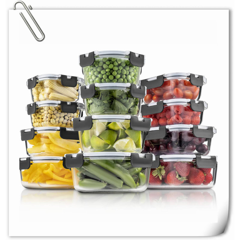 Donalee Food Storage Container, Gray