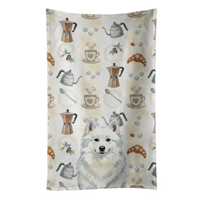 American Eskimo Coffee Bar Kitchen Towel
