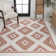 Kyona Geometric Moroccan Diamond Salmon/Cream Indoor/Outdoor Rug