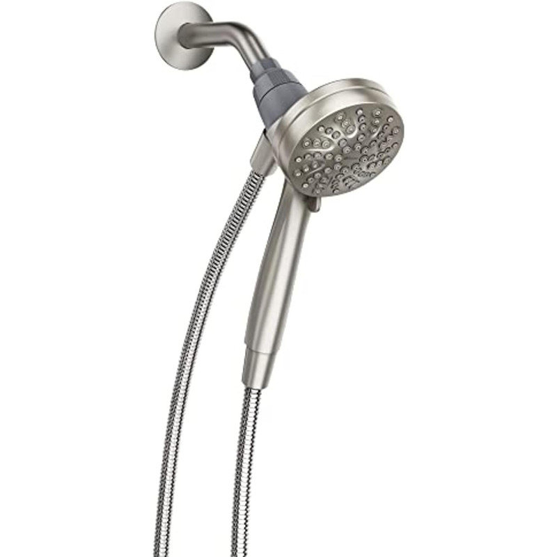 Brushed Nickel 3.5-Inch Six-Function Handheld Showerhead