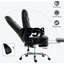 Fauteuil de massage, fauteuil inclinable chauffant en cuir polyuréthane avec repose-pieds