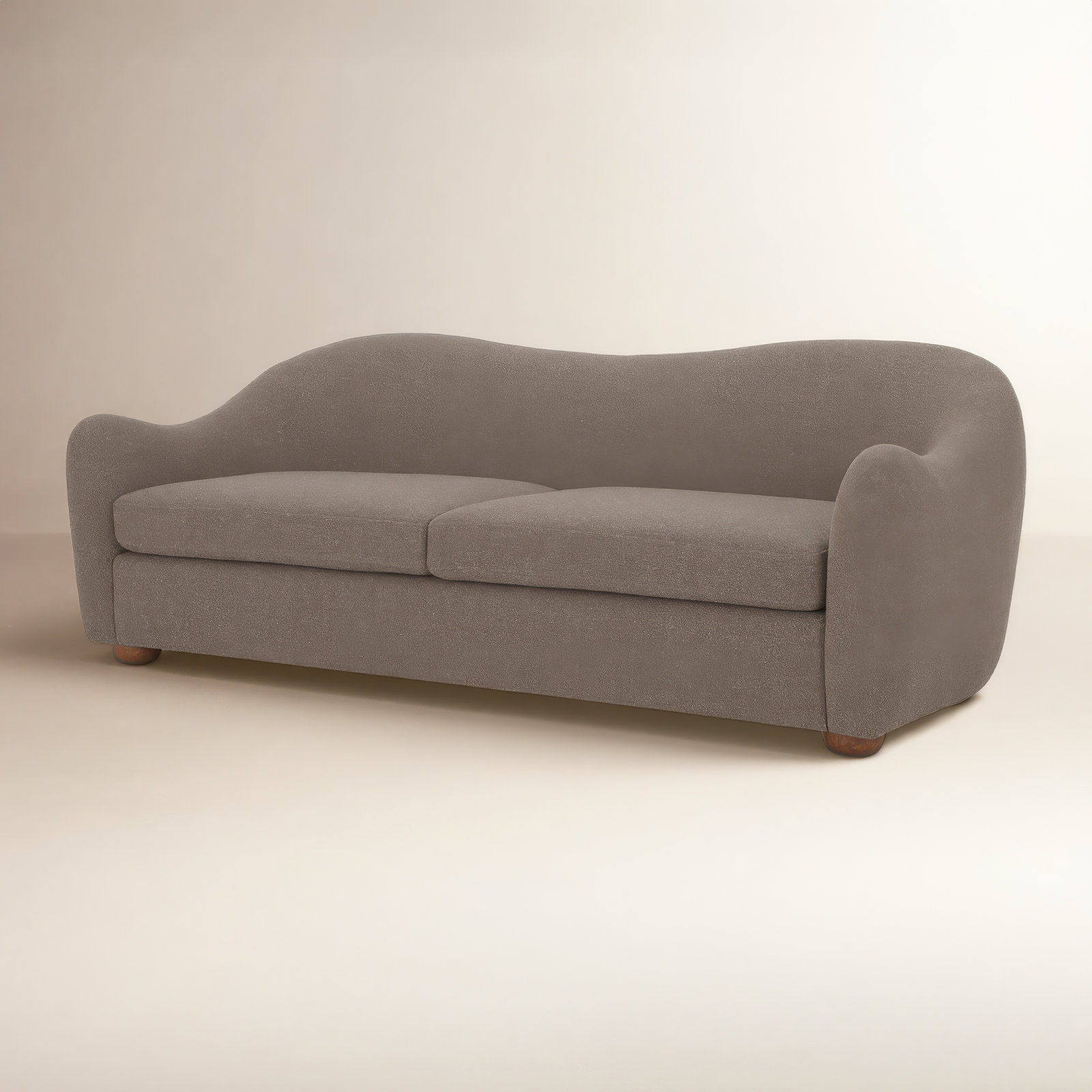 Elwood 88" Sofa, Espresso Performance Fabric