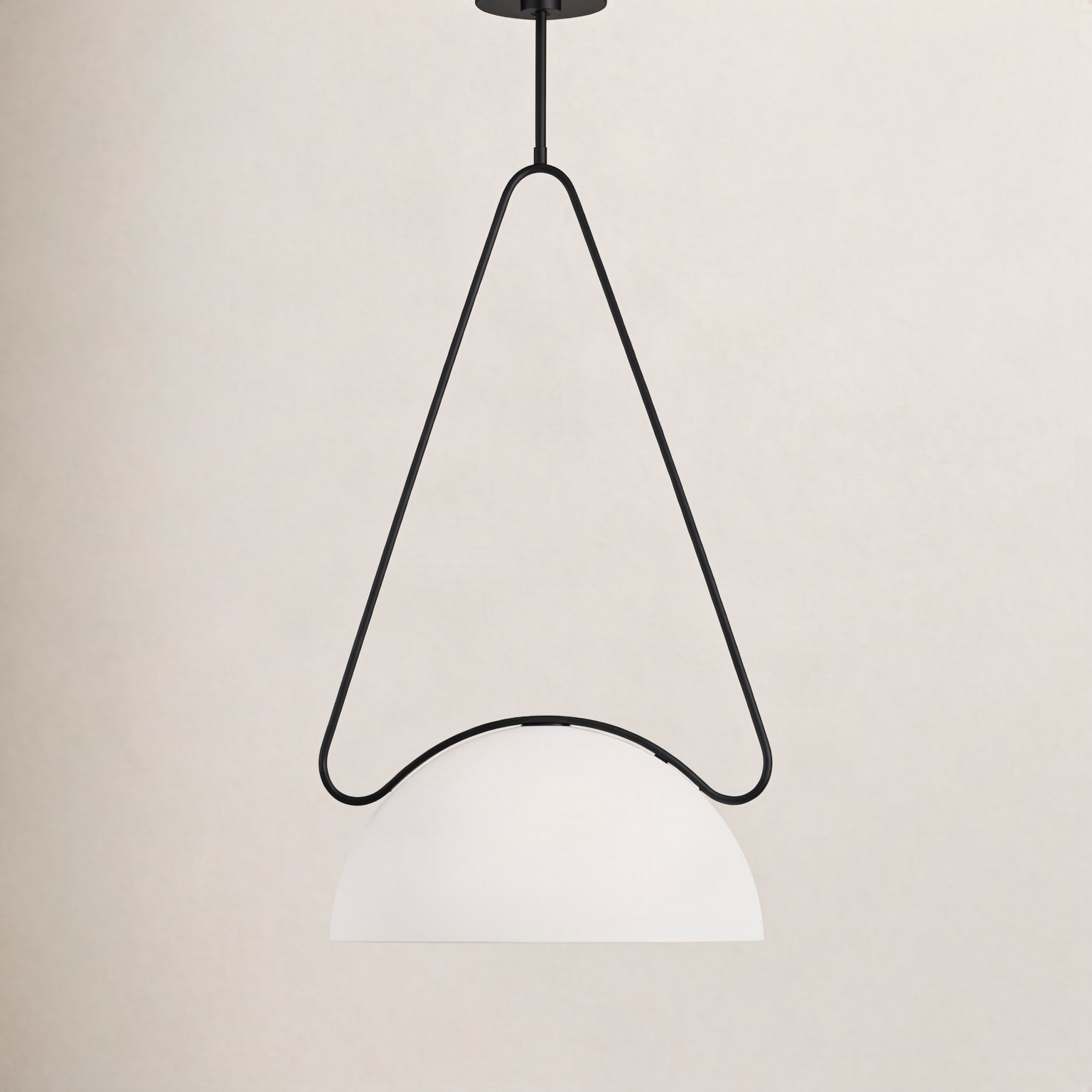 Romaine Single Light Glass Dimmable Pendant, 28.25" H x 15" W x15.75" D