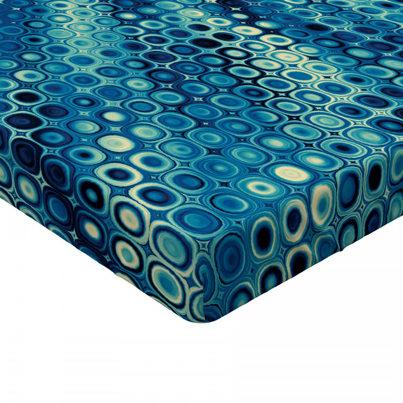 Microfiber Geometric Fitted Sheet, Full Fitted Sheet