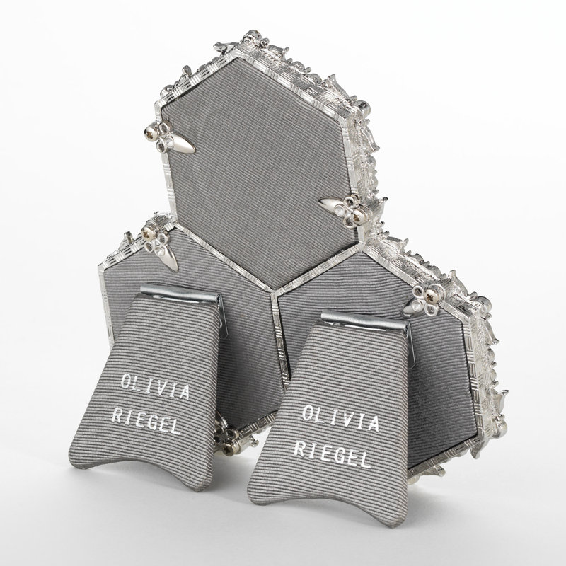 Luxembourg Metal, Silver, 3" x 3"