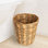 Water Hyacinth and Seagrass Round Waste Basket, Natural