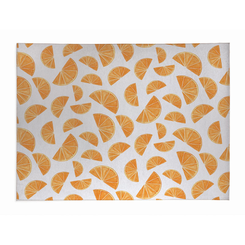 Tapis d'extérieur Summer Oranges, Rectangulaire 3 pi x 5 pi
