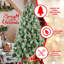 5FT Christmas Tree With 51 Pine Cones – 694 Tips, Mixed PVC & Hard Needle Branches, Hinged Structure For Easy Setup, Sturdy Metal Stand – Realistic Full Holiday Tree-118032756